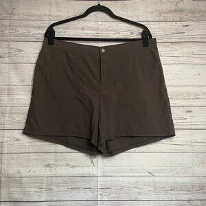 Lane Bryant Brown Bermuda Shorts Tailored Fit